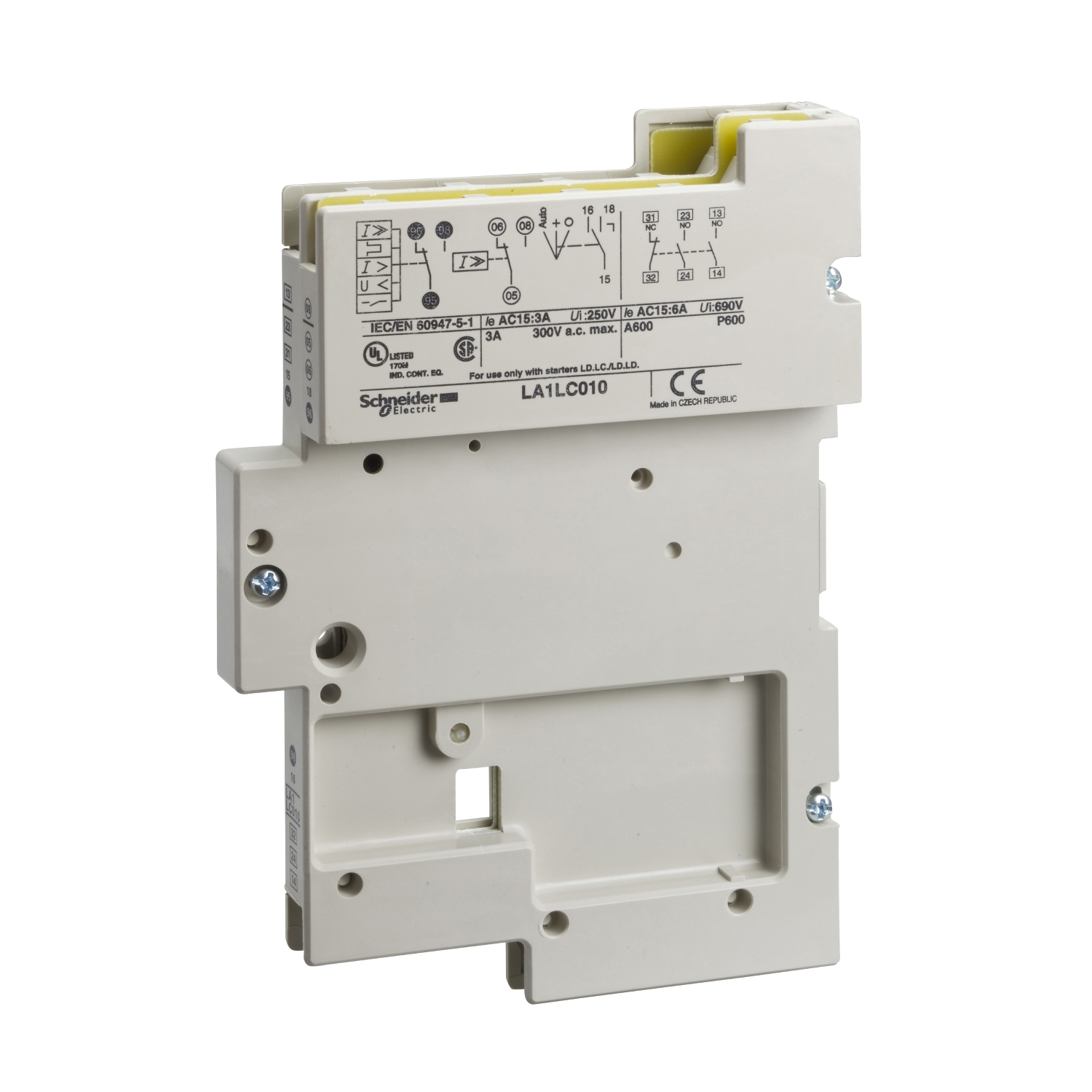 Schneider Electric Yardımcı Kontak Bloğu - 2 Na + 1 Nk - Vida Kelepçesi Terminalleri
