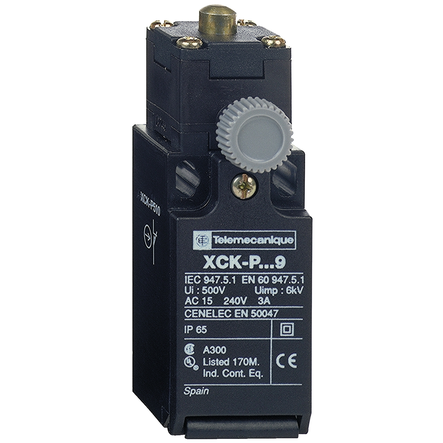 Schneider Electric limit anahtarı XCK-P - çelik uç piston - 1NA+1NK