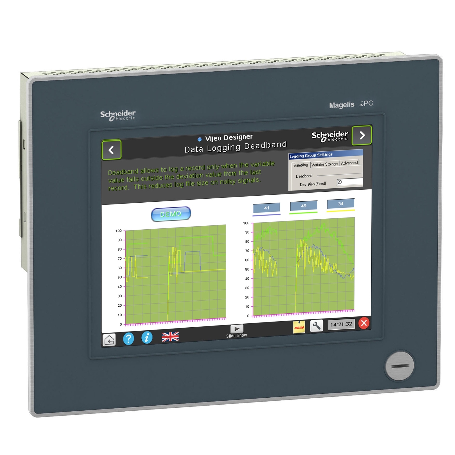 "Schneider Electric Panel PC Optimum,CF4,10"",DC,Fansız,WES9"