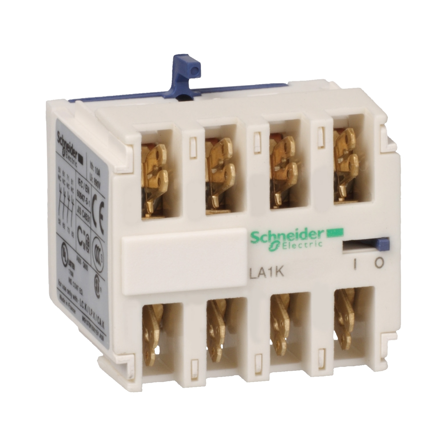 Schneider Electric Tesys K - Yardımcı Kontak Bloğu - 2 Na + 2 Nk - Faston Konnektör