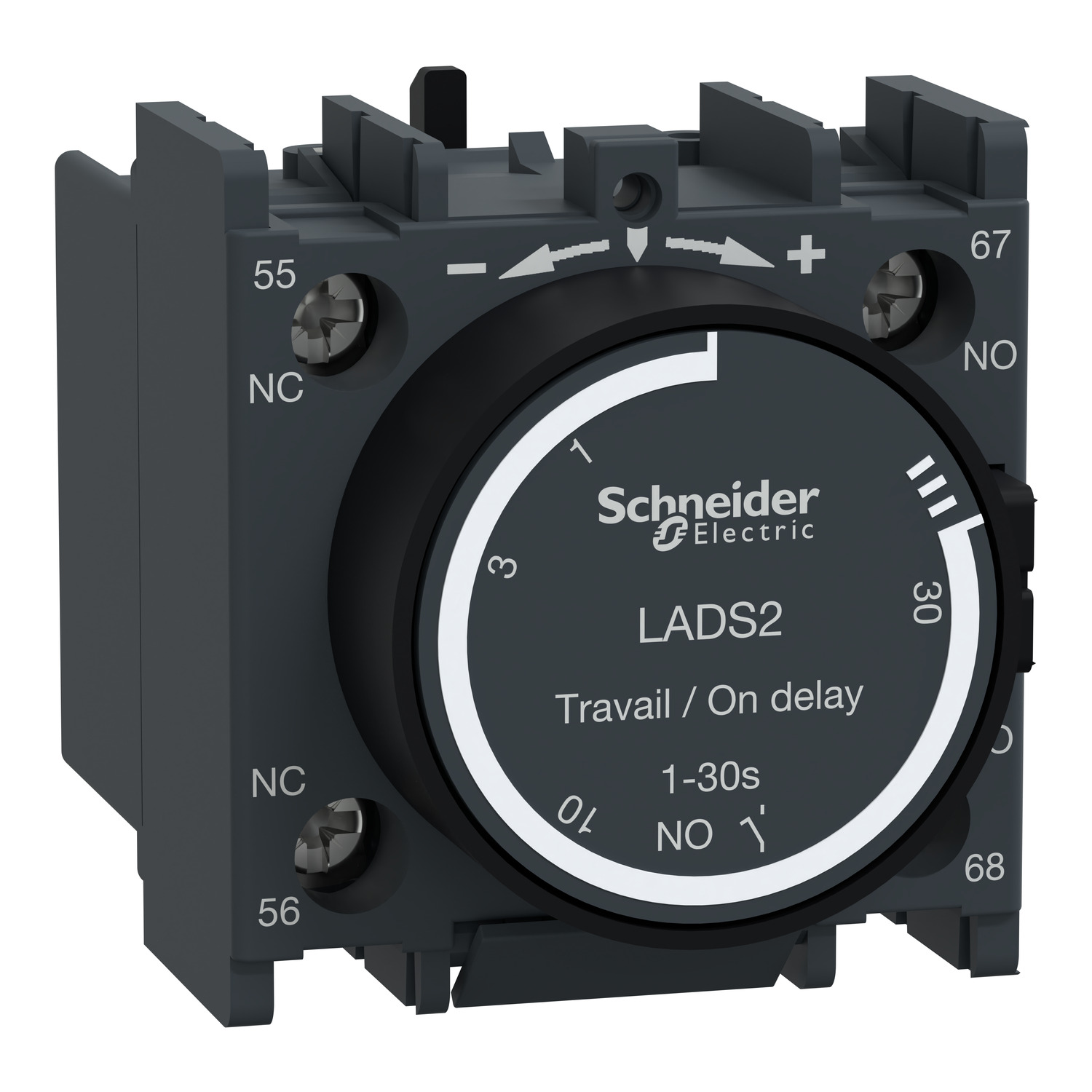 Schneider Electric Tesys D - Zaman Geckm Yard Kontk Bloğu - 1Na + 1Nk - Vida Kelepçesi Terminalleri
