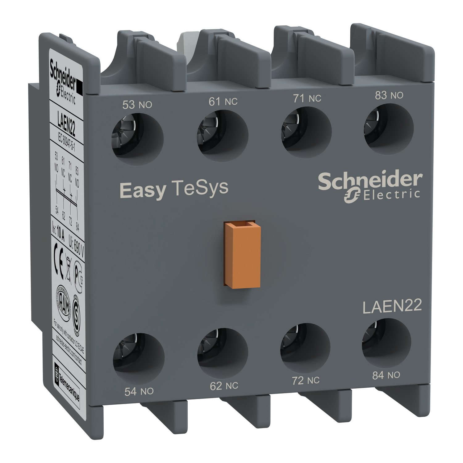 Schneider Electric Easypact Tvs - Yardımcı Kontak Bloğu - 2 Na + 2 Nk - Vidalı-Kelepçe Terminalleri