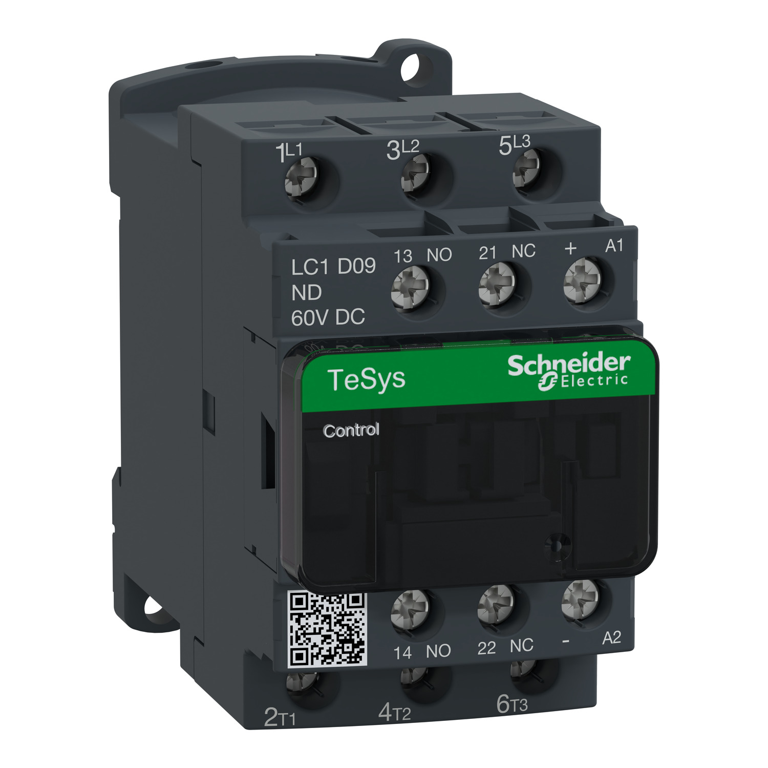 Schneider Electric Tesys D Kontaktör - 3P(3 Na) - Ac-3 - <= 440 V 9 A - 60 V Dc Bobin