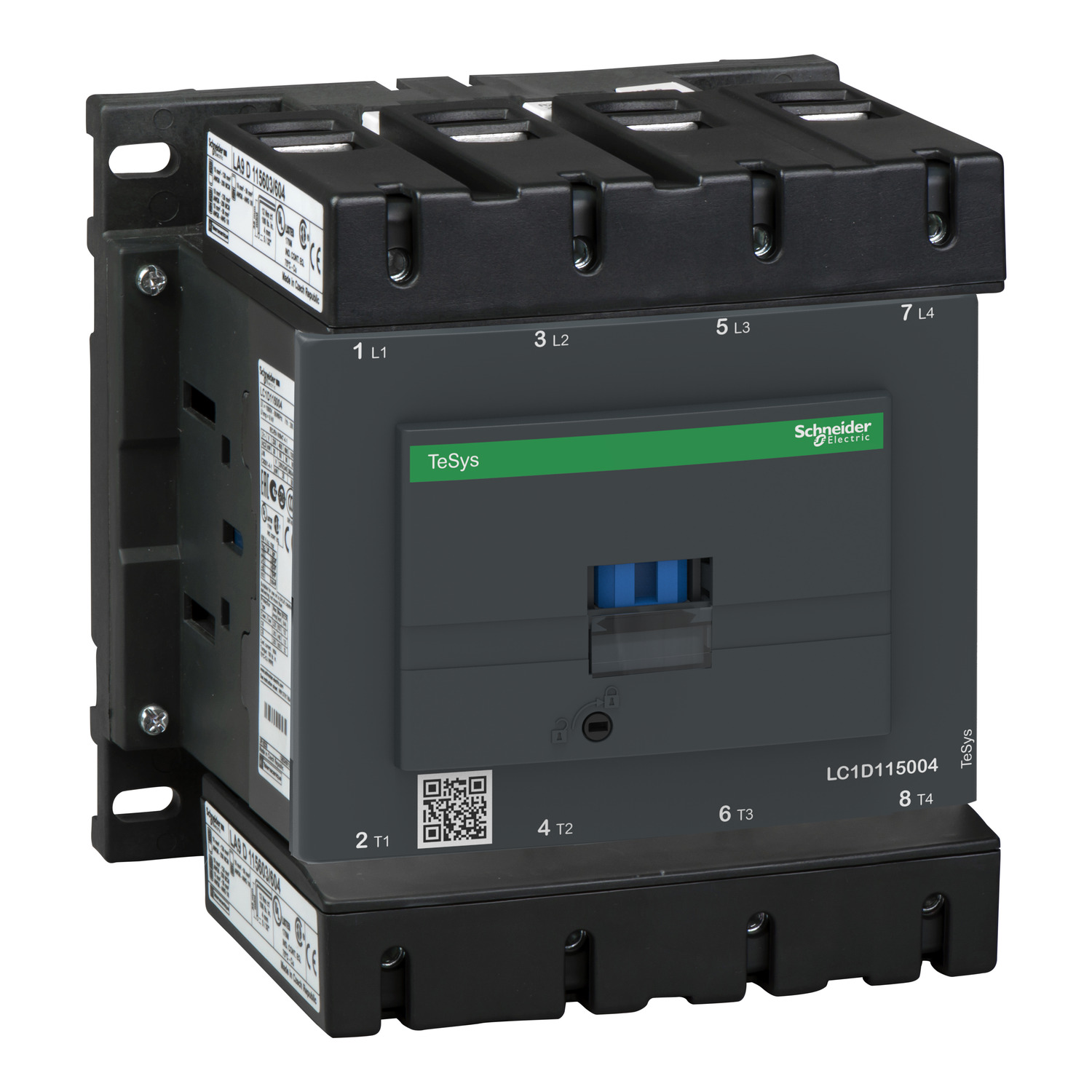 Schneider Electric Tesys D Kontaktör - 4P(4 Na) - Ac-1 - <Lt/>= 440 V 200 A - 24 V Ac 50/60 Hz Bobin
