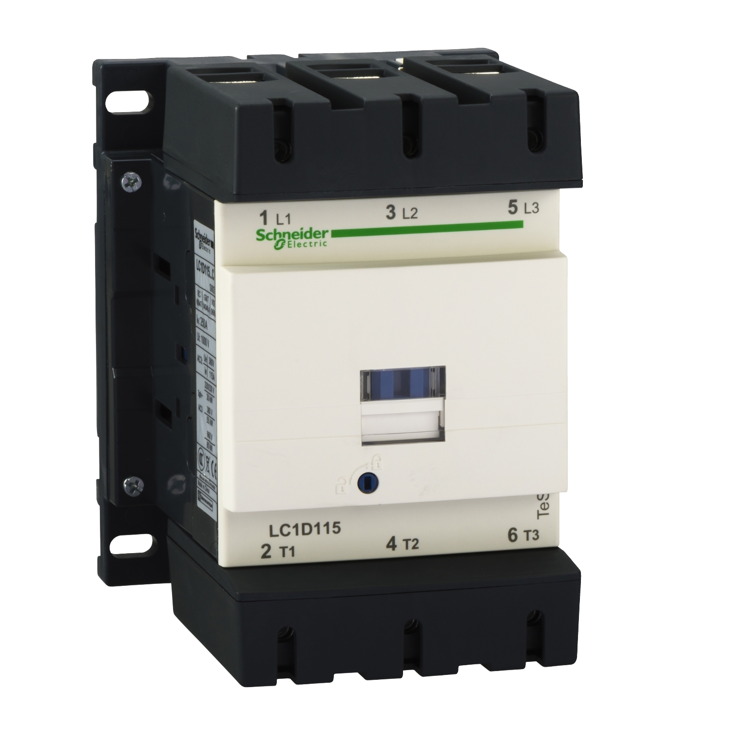 Schneider Electric Tesys D Kontaktör - 3P(3 Na) - Ac-3 - <= 440 V 115 A - 230 V Ac Bobin
