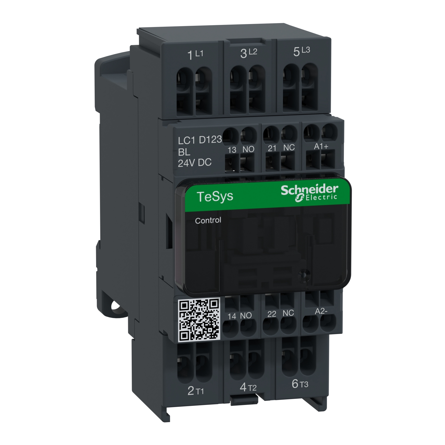 Schneider Electric Tesys D Kontaktör - 3P(3 Na) - Ac-3 - <= 440 V 12 A - 24 V Dc Bobin
