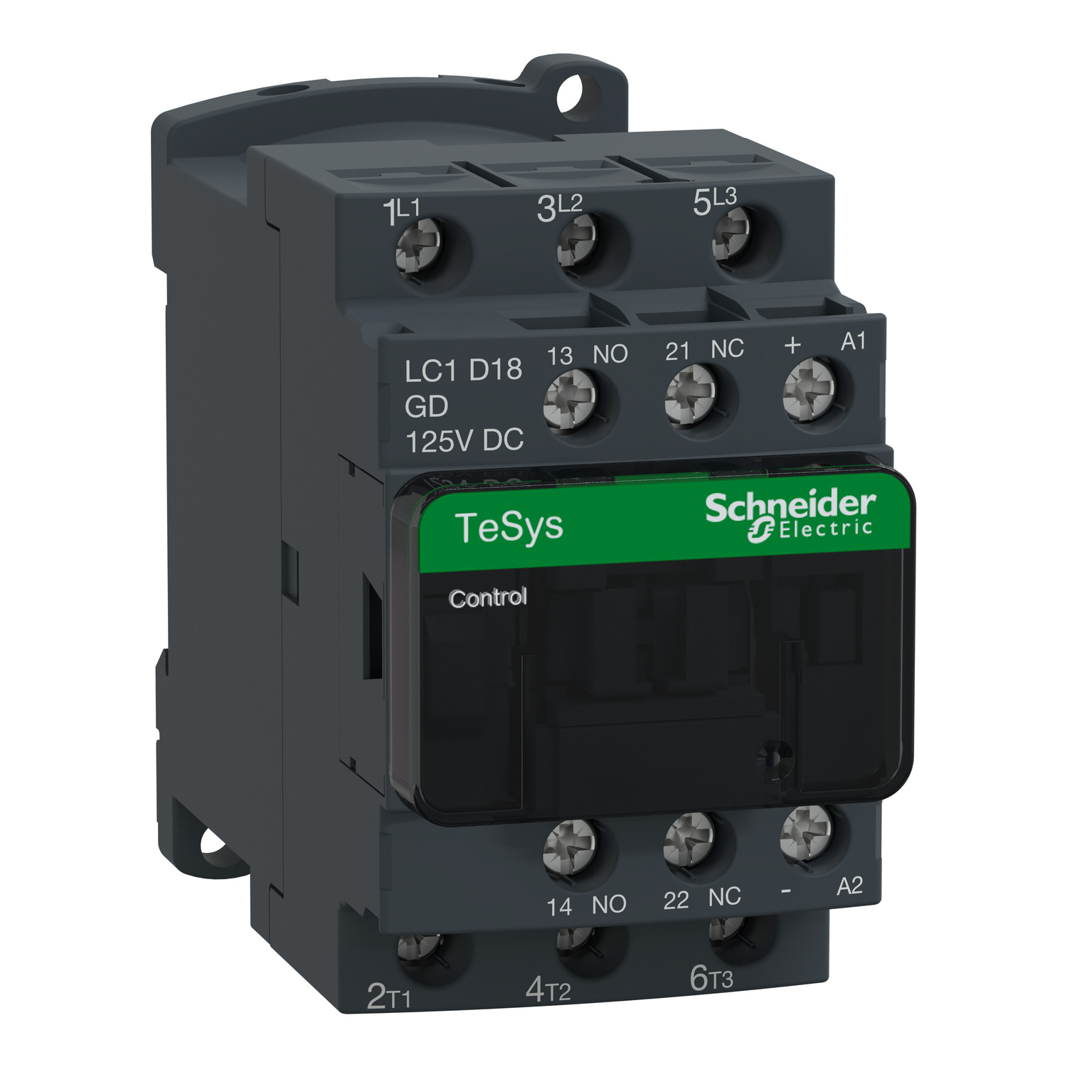 Schneider Electric Tesys D Kontaktör - 3P(3 Na) - Ac-3 - <= 440 V 18 A - 125 V Dc Bobin
