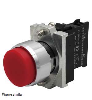 Komple Yay Dönüşlü Butonlar Metal Beyaz 1NO