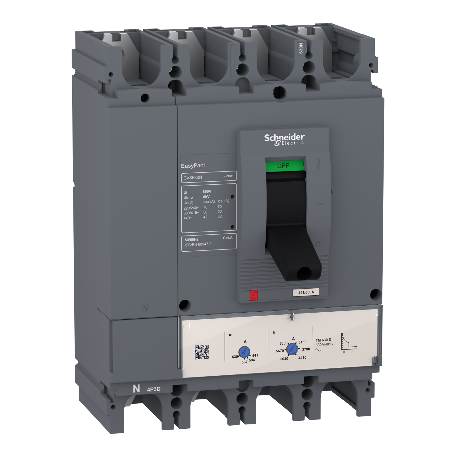Schneider Electric Cvs400N Tm400D 4P3D Devre Kesici