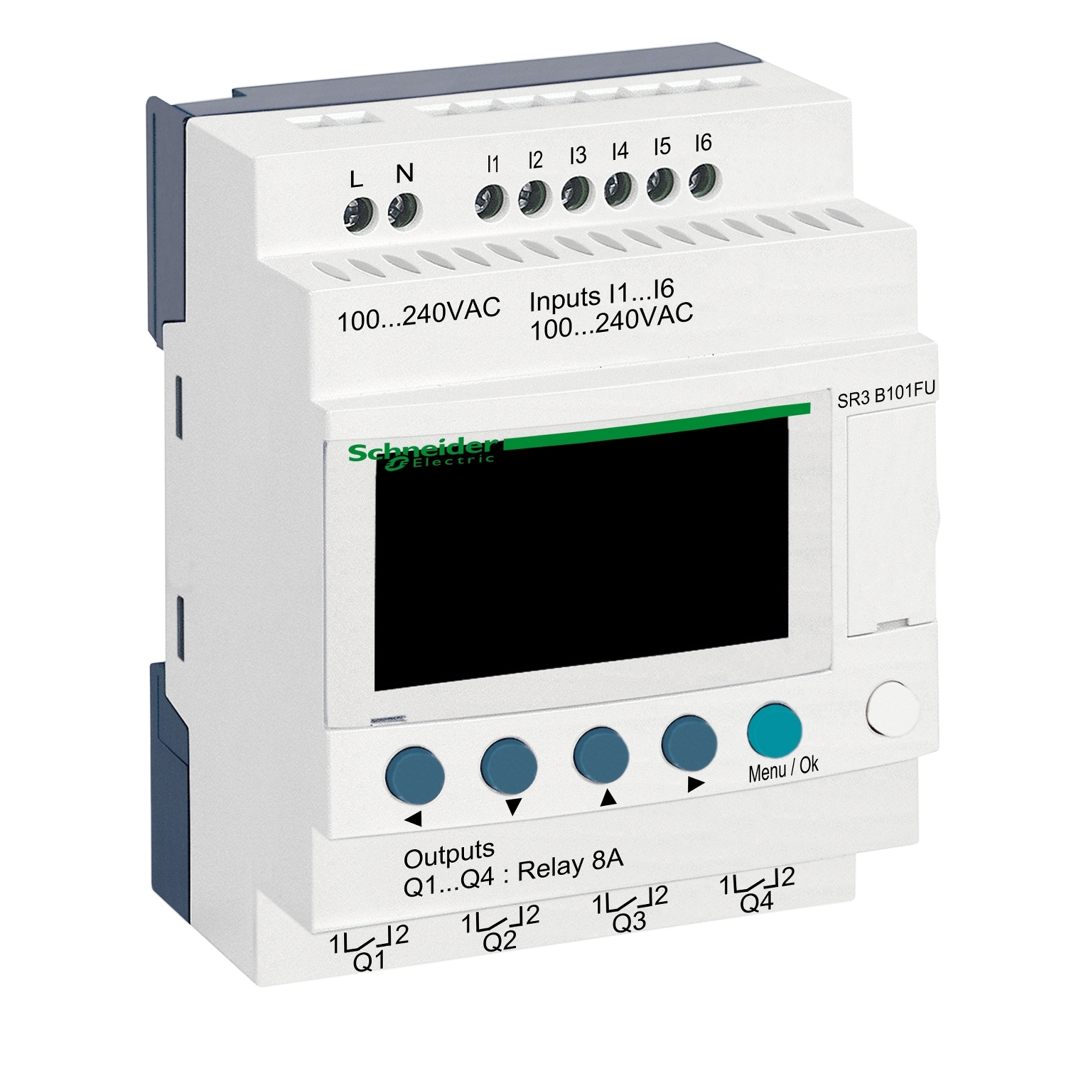 Schneider Electric Modüler Akıllı Röle Zelio Logic - 10 G Ç - 100..240 V Ac - Saat - Ekran
