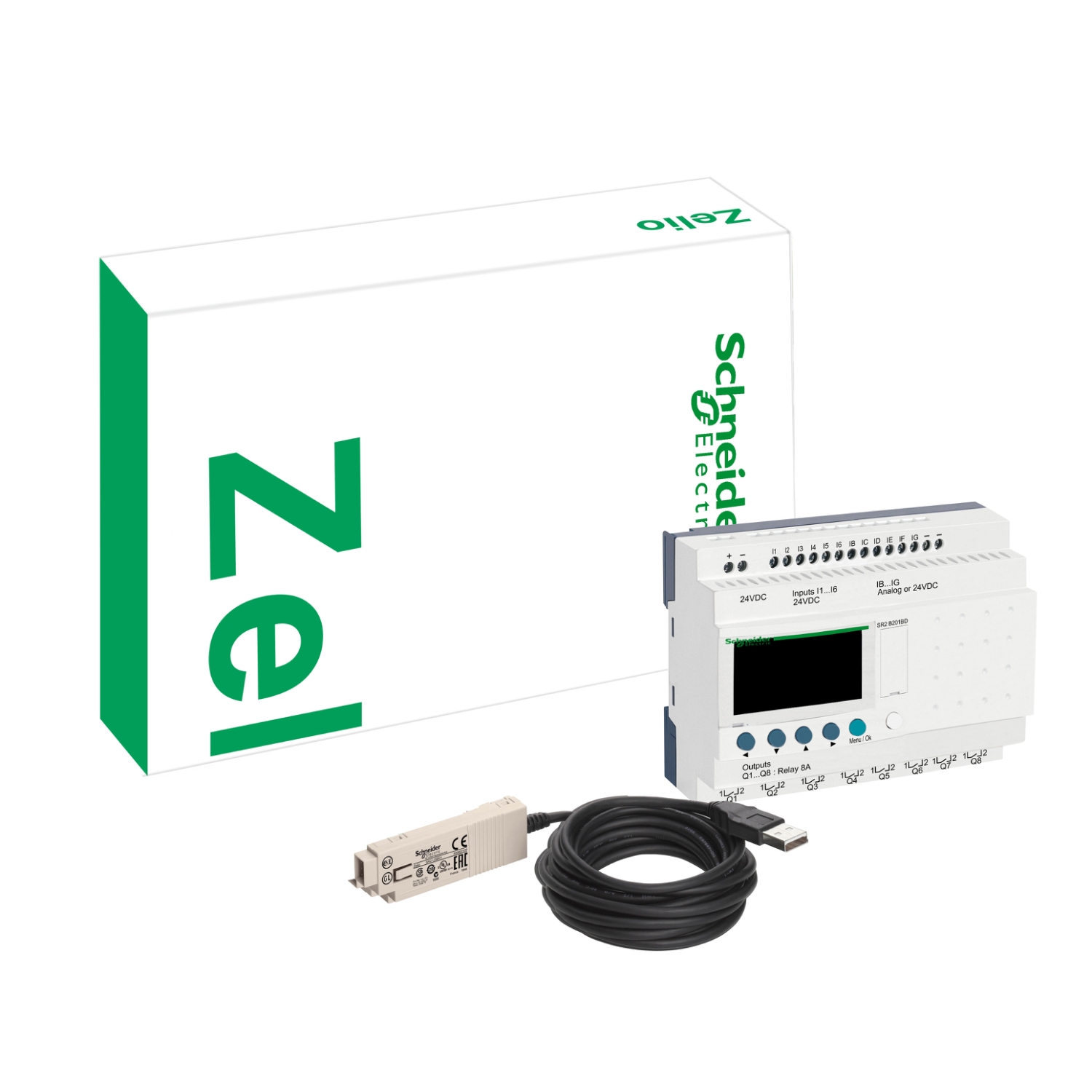 Schneider Electric Modüler Akıllı Röle Zelio Logic - “Keşif” Paketi - 10 G Ç - 24 V Dc
