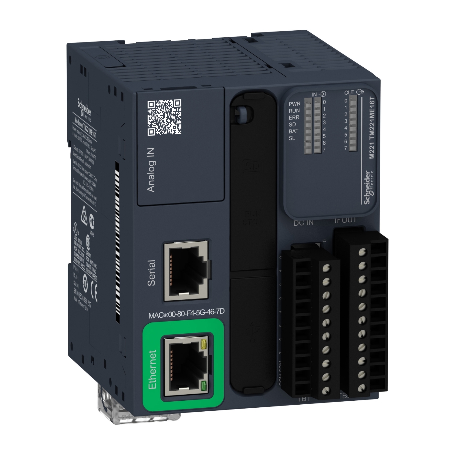 Schneider Electric Kontrolör M221-16 Gç Transistör Pnp Ethernet