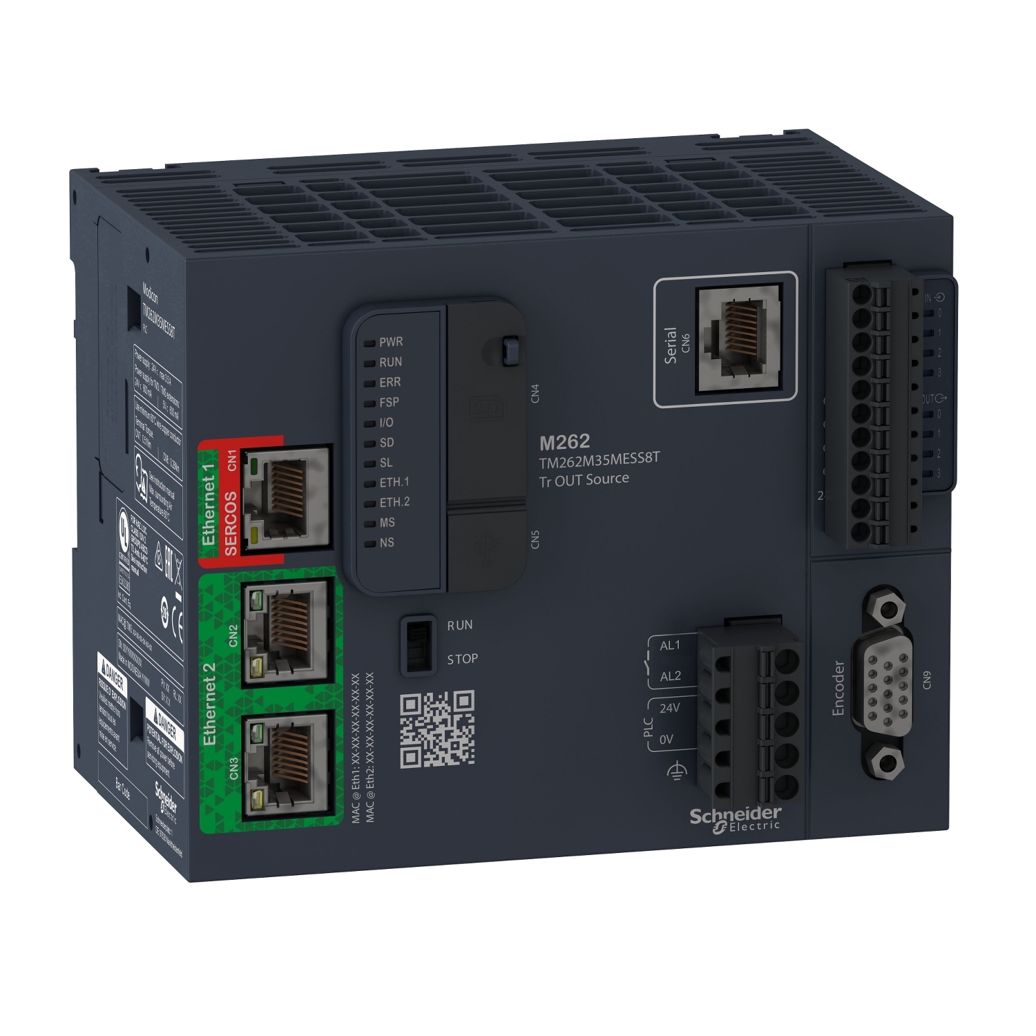 Schneider Electric Motion Kontrol Cihazı, Lojik/Motion Kontrol Cihazı Modicon M262,Tm262M..., 3Ns/İnst 16 Ax. Eth. Sercos 3