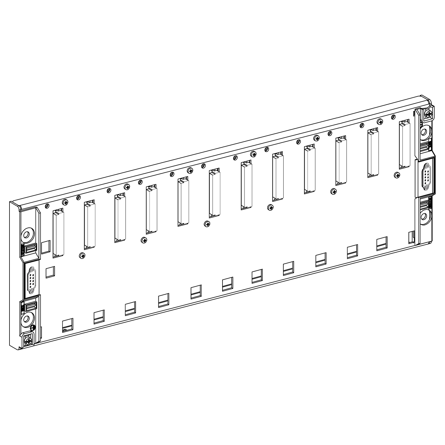 Schneider Electric Genişletilebilir Rack - Çoklu Rack Yapılandırma İçin - 12 Slot - Ip20