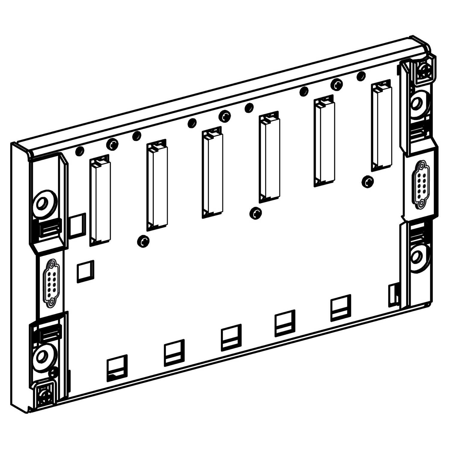 Schneider Electric Genişletilebilir Rack - Çoklu Rack Yapılandırma İçin - 6 Slot - Ip20