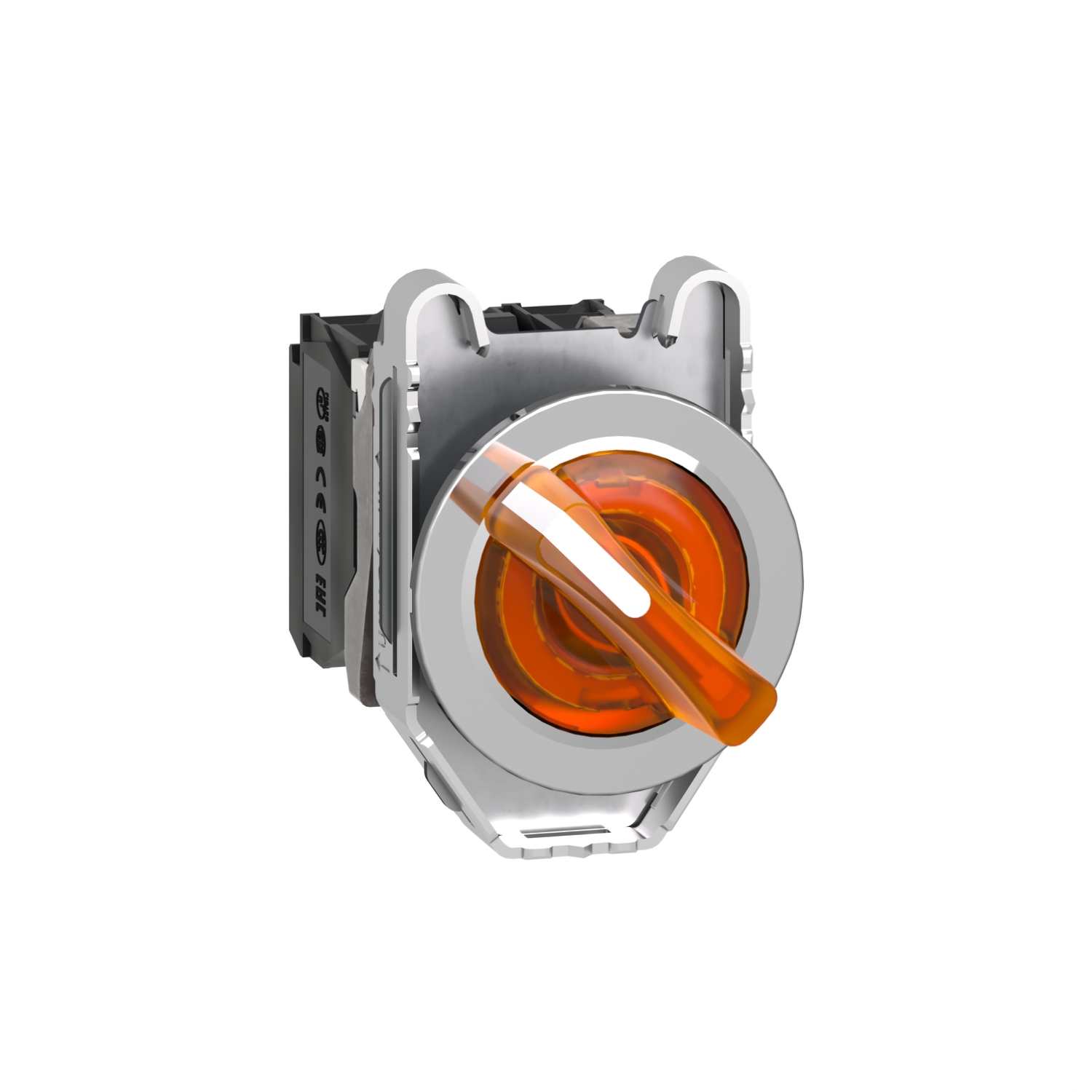 Schneider Electric Gömülü Işıklı, Mandal Buton Led 24 Vac /Dc  Sarı 1 Na+1 Nk