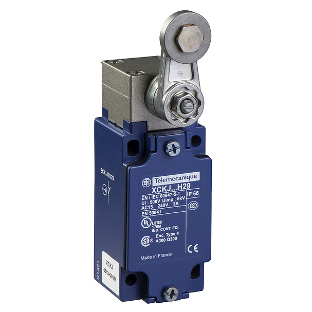 Schneider Electric Limit Anahtarı Xckj - Çelik Makaralı Manivela - 1Nk+1Na - Ani Hareketli - M12