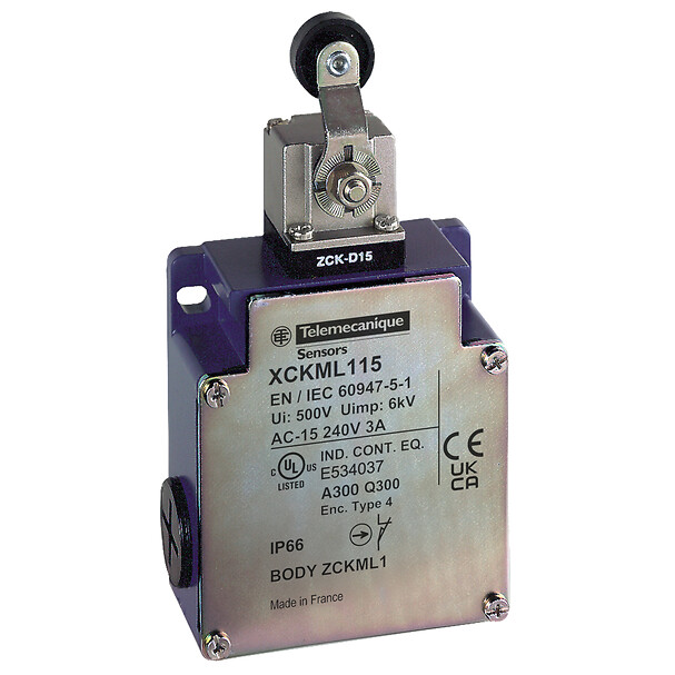 Schneider Electric Limit Anahtarı Xckj - Termopl Makaralı Maniv Değ Uzunluk - 1Nk+1Na - Yavaş - M20