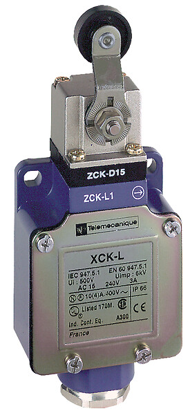 Schneider Electric Limit Anahtarı Xckl - Termopl Makaralı Manivela - 1Nk+1Na - Yavaş - Kablo Rakoru