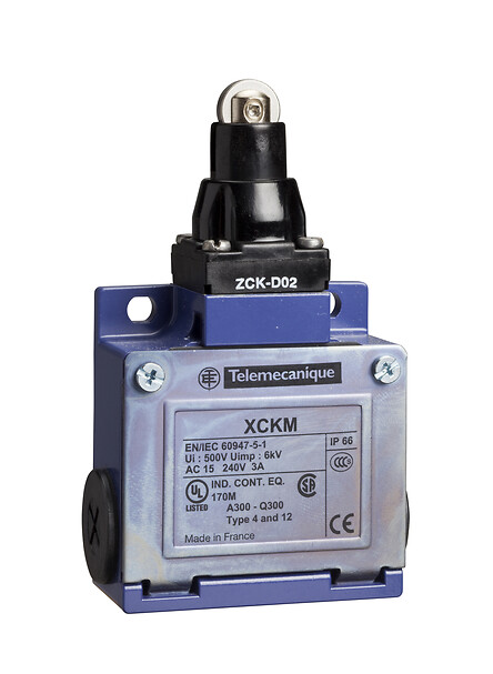 Schneider Electric Limit Anahtarı Xckm - Çelik Makaralı Pim - 1Nk+1Na - Yavaş Kesen - Pg11