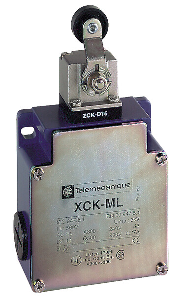 Schneider Electric Limit Anahtarı Xckml - Termopl Makaralı Manivl - 2X(1Nk+1Na) - Yavaş Kesen - M20