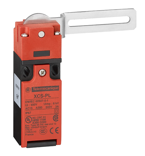 Schneider Electric Plastik Koruma Anahtarı Xcspl - 1Nk+1Na - Döner Manivela - 1Giriş Tapped M16X1,5