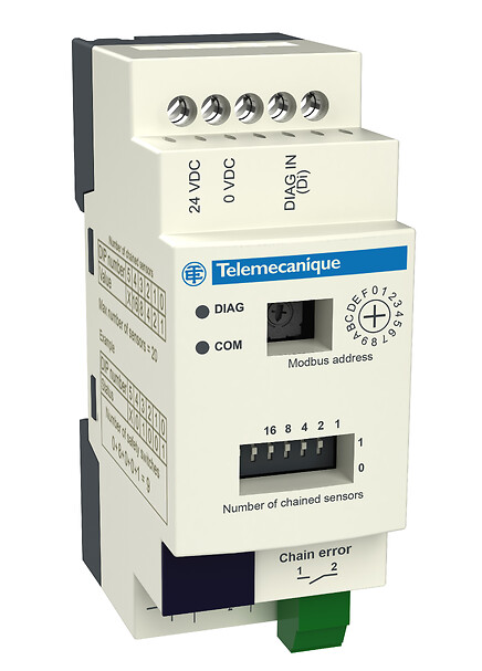 Schneider Electric Güvenlik Şalteri Xcs, Diagnostic Module For Xcsrc Daisy Chain Models, Modbus Rtu