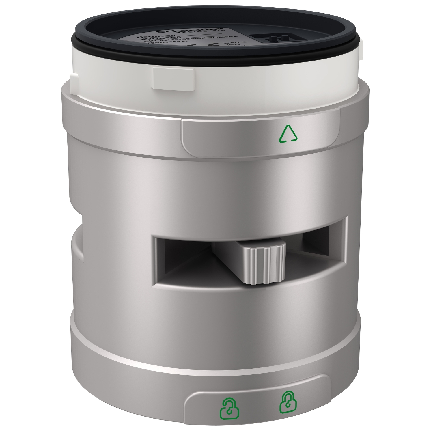 Schneider Electric Işıklı Kolon Buzzer, Gri Ø60