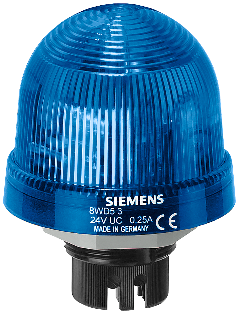 8WD, BA15d Ampul/ LED Uyumlu (LED ya da Ampül Ayrı Sipariş Edilir) , Tekli Sinyal Elemanı , 12-230VAC-DC, IP 65, Kalıcı Işıklı,
