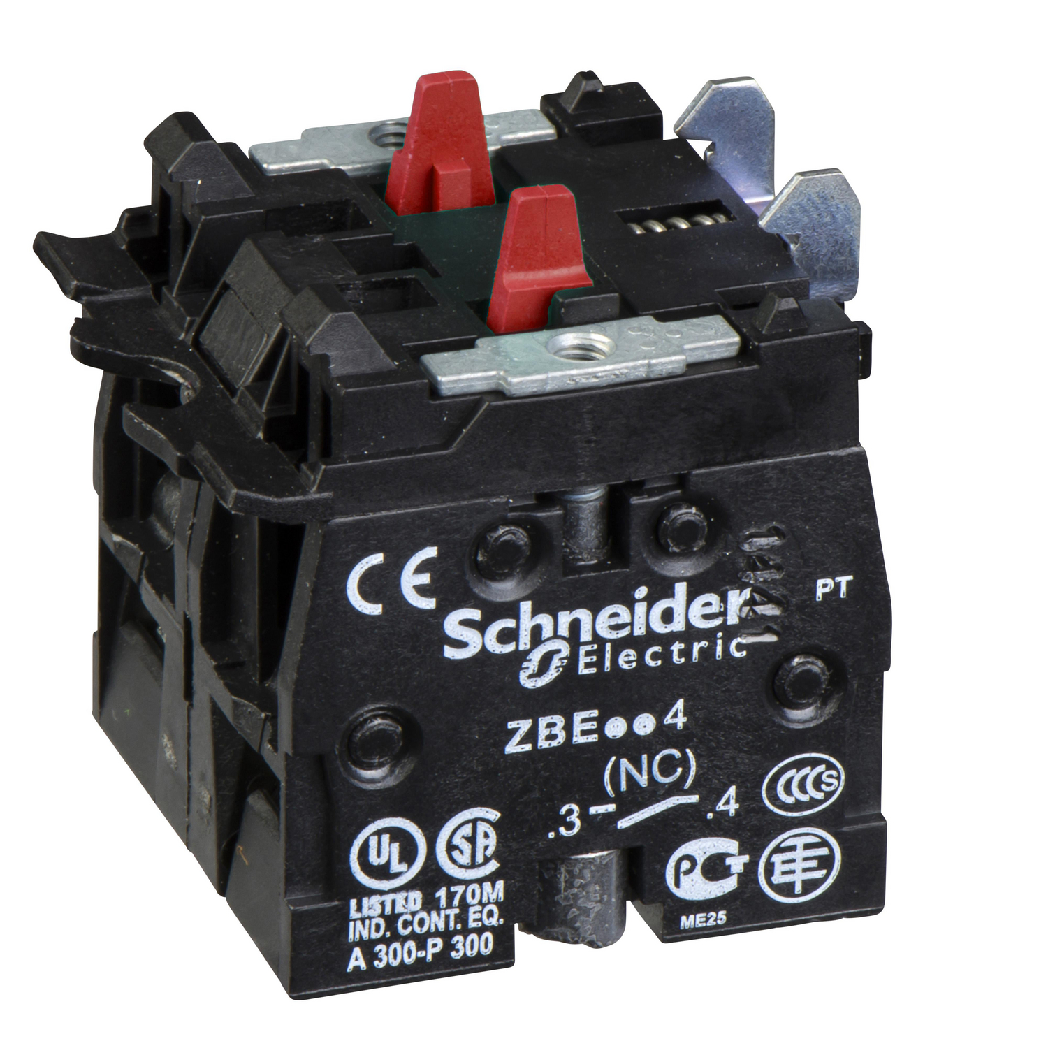 Schneider Electric Kafa Ø22 2Nk Vida Kelepçe Terminali İçin Çift Kontakt Bloğu