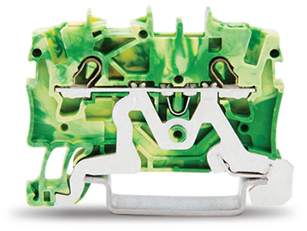 TOPJOB®S 2 iletkenli 2,5 (1,5) mm2 topraklama klemensi, IN 24 A,sarı/yeşil