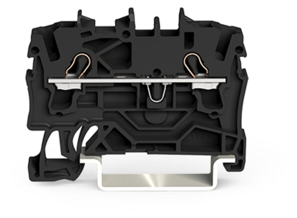 TOPJOB®S 2 iletkenli 4 (2,5) mm2 geçiş klemensi, IN 32 A, Siyah