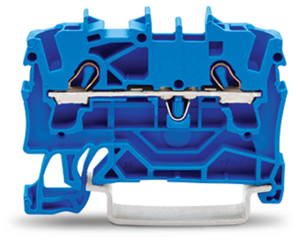 TOPJOB®S 2 iletkenli 4 (2,5) mm2 geçiş klemensi, IN 32 A, mavi