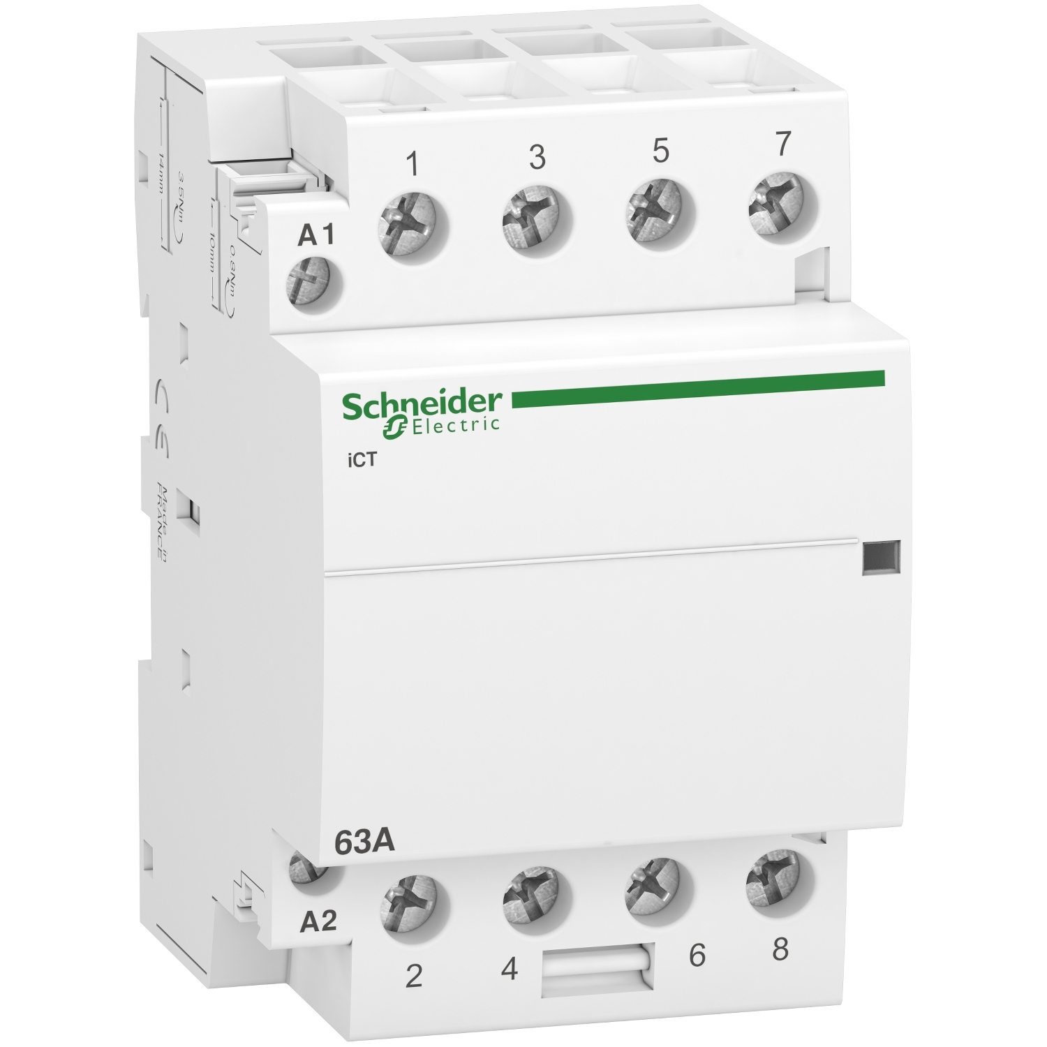 Schneider Electric İct Sessiz Kontaktör, 63A 4No 220-240 Vac