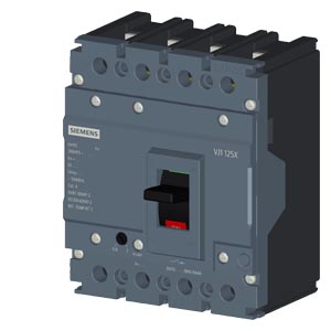 Siemens Sinova Şalter 3VJ10 4P 20A 25kA ATFM Ayarlı Termik Sabit Manyetik Açma üniteli