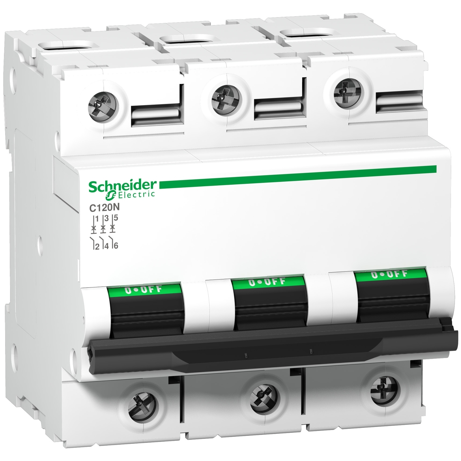 Schneider Electric C120N - Devre Kesici - 3P - 80A - C Eğrisi