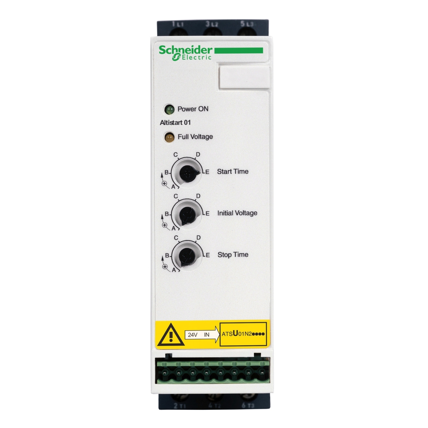 Schneider Electric asenkron motor için yumuşak yol verici - ATSU01 - 22 A - 200..480 V - 4..11 KW