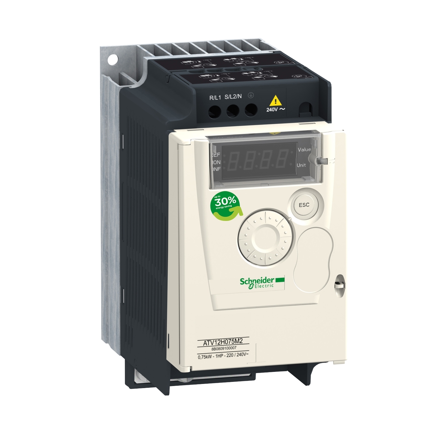 Schneider Electric Hız Kontrol Cihazı Atv12 - 0,75Kw - 1Hp - 200..240V - 1Fz - Soğutma Bloklu