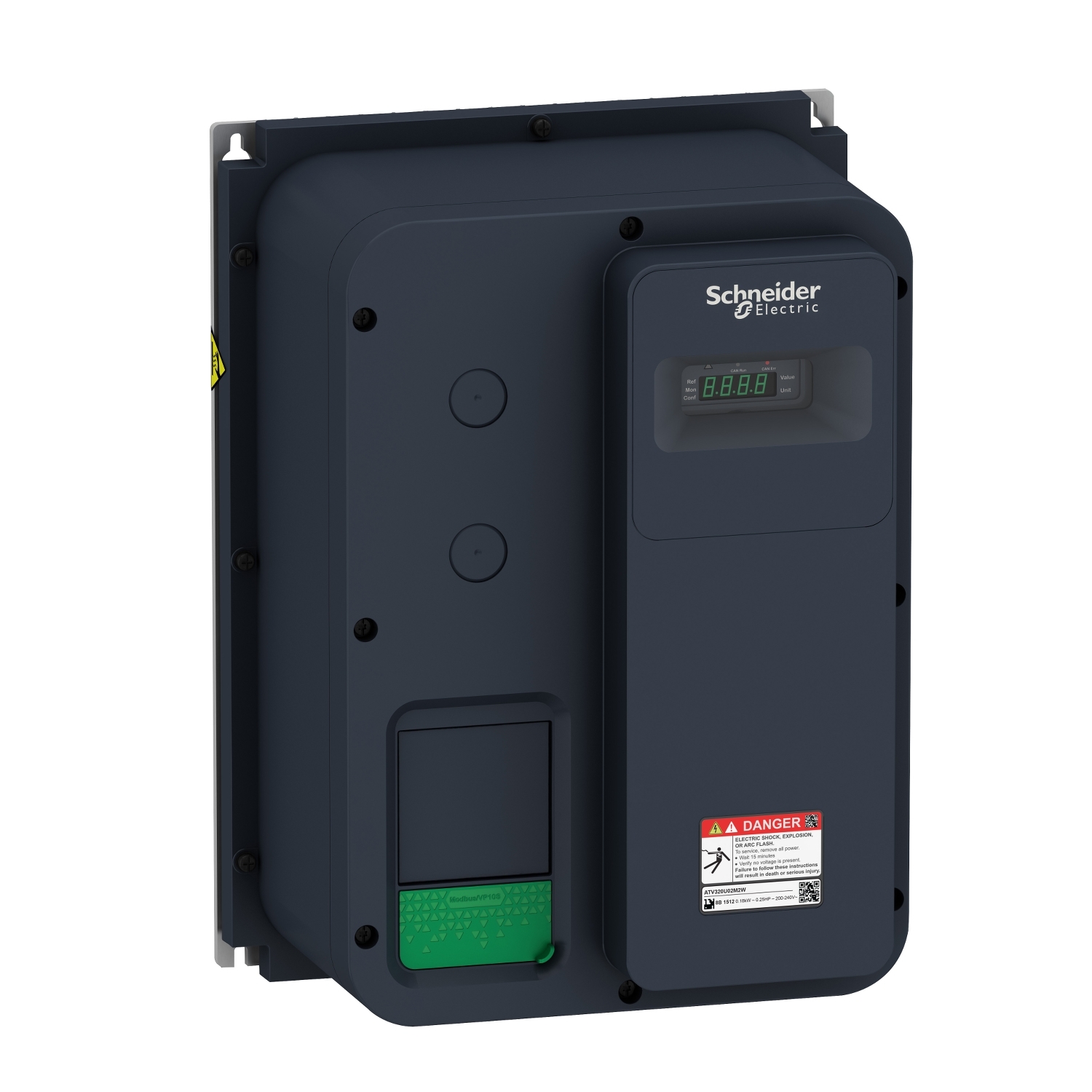 Schneider Electric Değişken hızlı sürücü, Altivar Machine ATV320, 0,37 kW, 200...240 V, 1 faz, kapalı