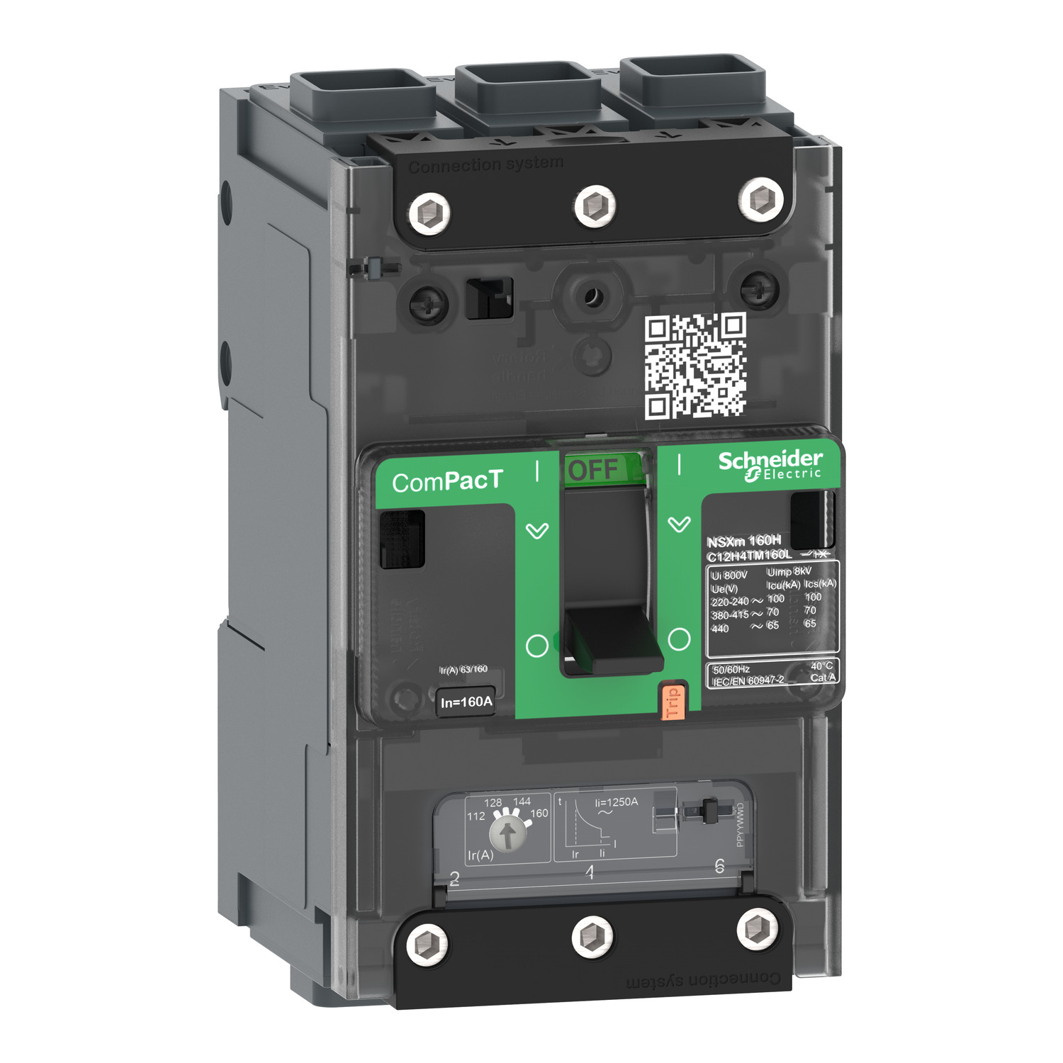 Schneider Electric Compact Şalter Nsxm100N 50Ka Ac 3P 100A Tmd Elınk