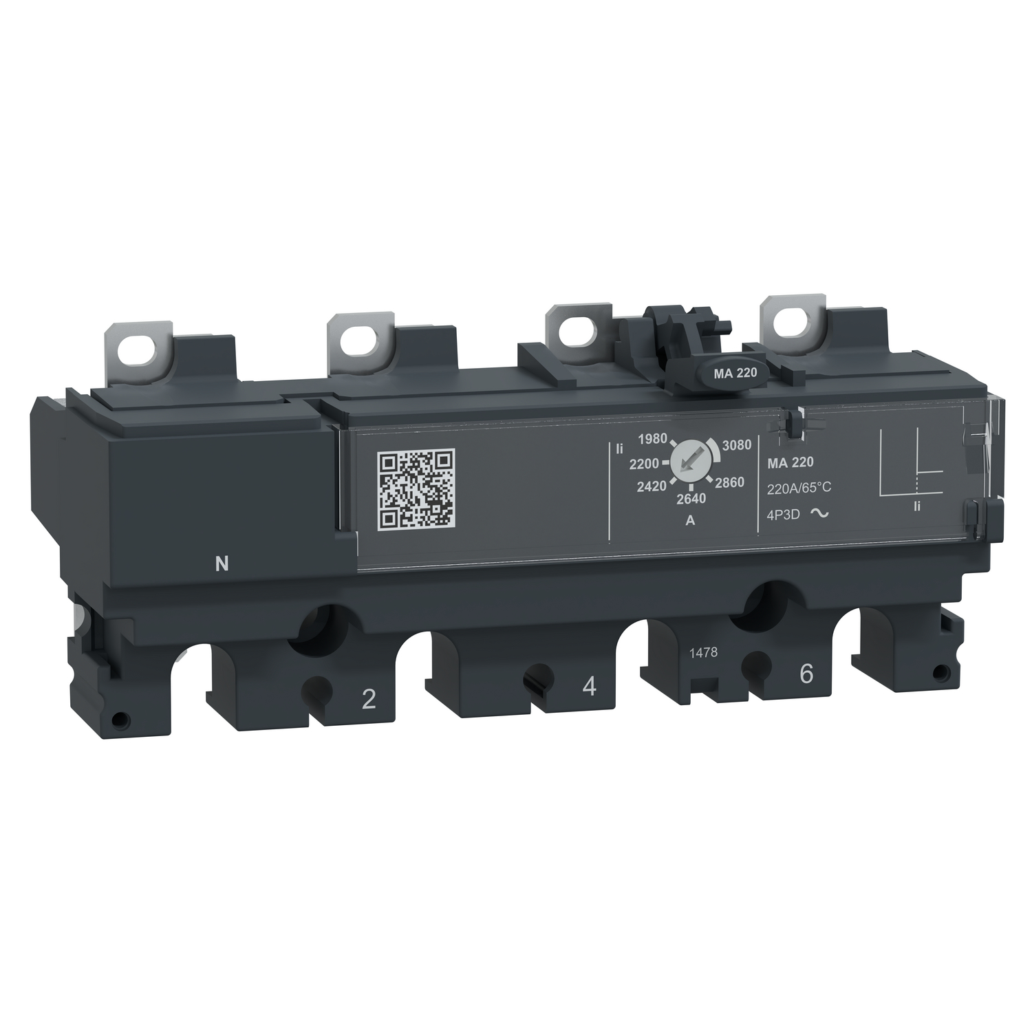 Schneider Electric Compact Trip Ünitesi Nsx250 Ac 4P3D 220A Ma