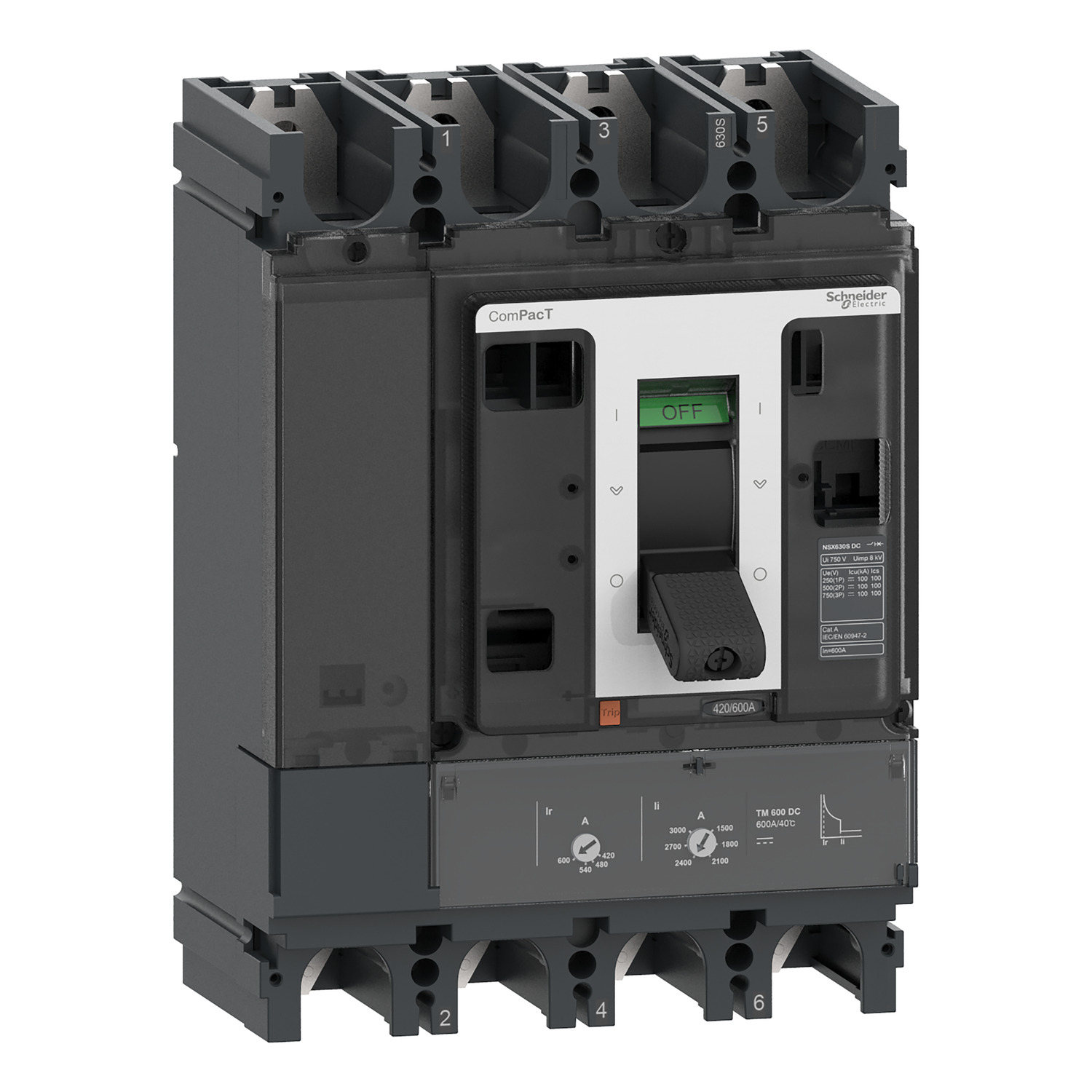 Schneider Electric Compact Şalter Nsx400F 36Ka Dc 4P 400A Tmd