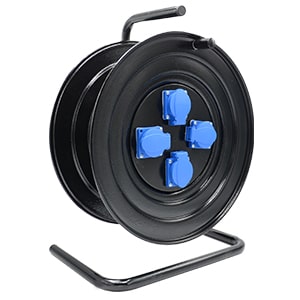 Sac Gövdeli 4 Mnf. Kapaklı Priz Çıkışlı Kablo Makarası