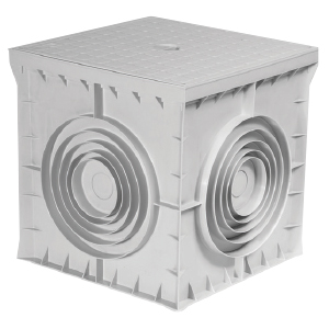 55*55*50 YERALTI BUAT + DÜZ GRİ KAPAK