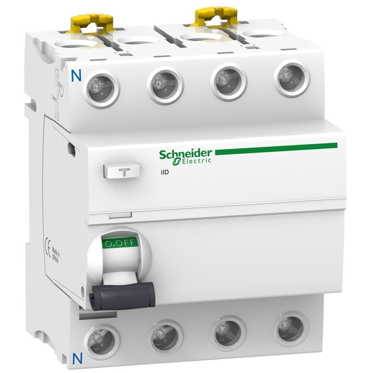 Schneider Elektrik A9R44463 Kaçak Akım Koruma Rölesi 4 Kutuplu (3Faz+Nötr) 63A - 300mA - AC tip