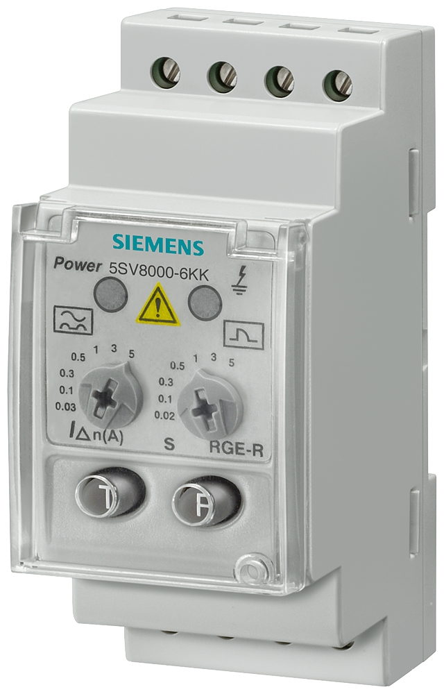 Siemens-5SV8000-6KK-ANALOG KAÇAK AKIM KORUMA KOMBİNASYONU AÇTIRMA RÖLESİ
