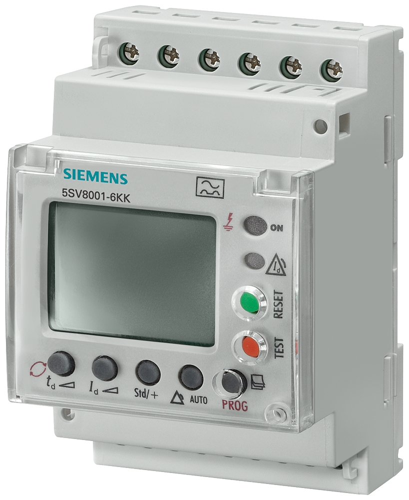 Siemens-5SV8001-6KK-DİGİTAL KAÇAK AKIM KORUMA KOMBİNASYONU AÇTIRMA RÖLESİ