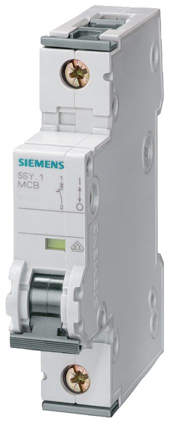 Siemens-5SY5114-7-0,3A; 1 FAZLI; DC ANAHTARLI OTOMATİK SİGORTA; 10kA; C TİPİ; YAVAŞ KARAKTERLİ