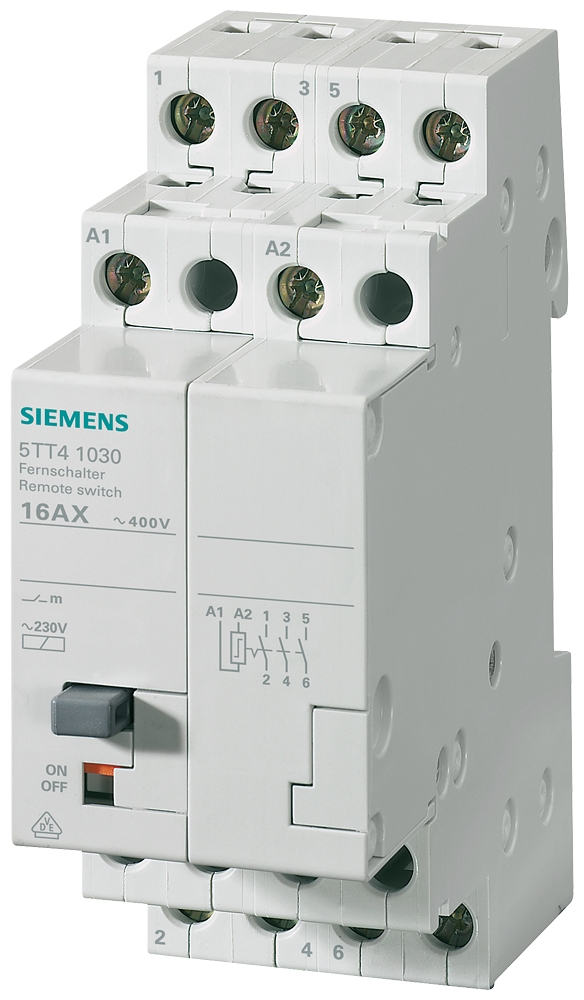 Siemens-5TT4103-0-UZAKTAN KUMANDA DARBE AKIM ŞALTERİ; KUM.GER.230V; 3NO
