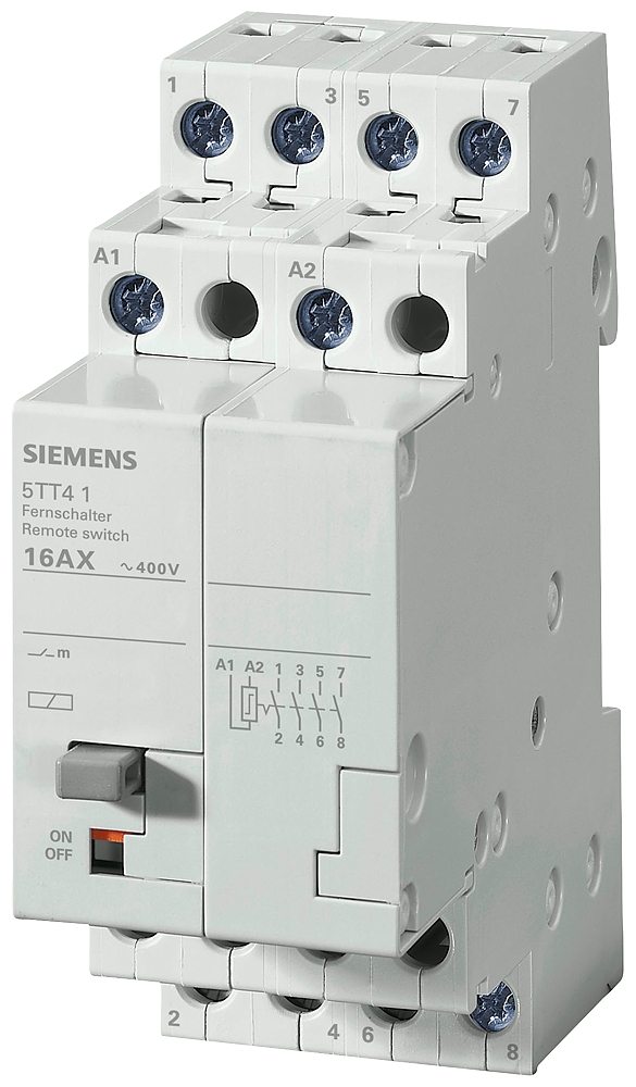 Siemens-5TT4104-0-UZAKTAN KUMANDA DARBE AKIM ŞALTERİ; KUM.GER.230V; 4NO